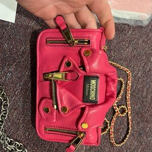 Moschino Pink Mini Crossbody Bag